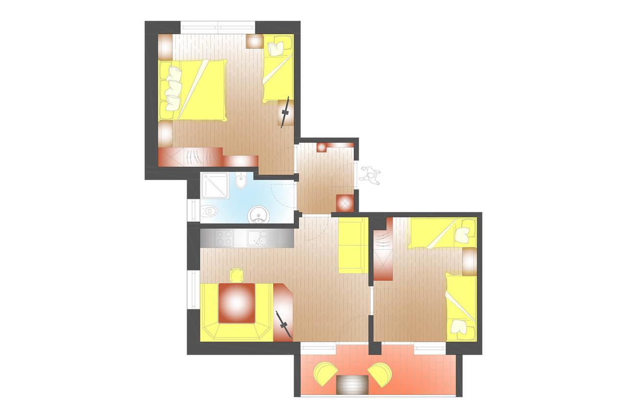 Cesa Sara Appartement Urtijëi Buitenkant foto
